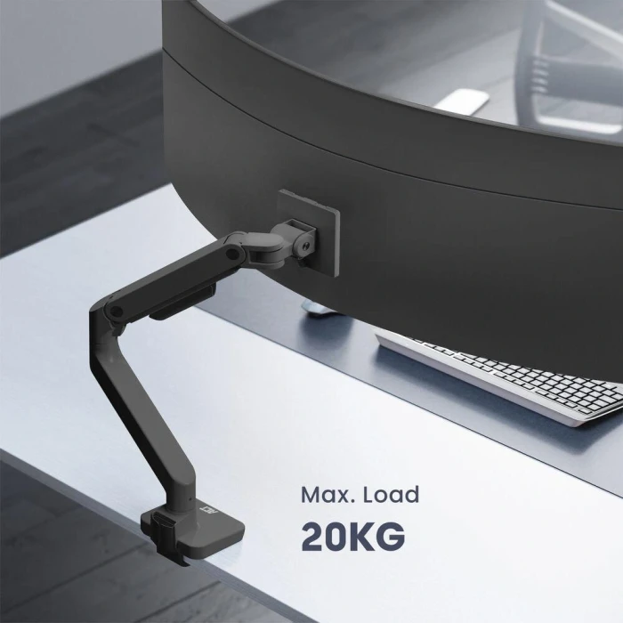 ACT Стойка за монитор до 49" 20кг с едно рамо пружинен механизъм