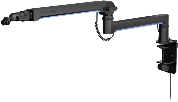 Стойка за микрофон ENDORFY Broadcast Low Profile RGB Boom Arm