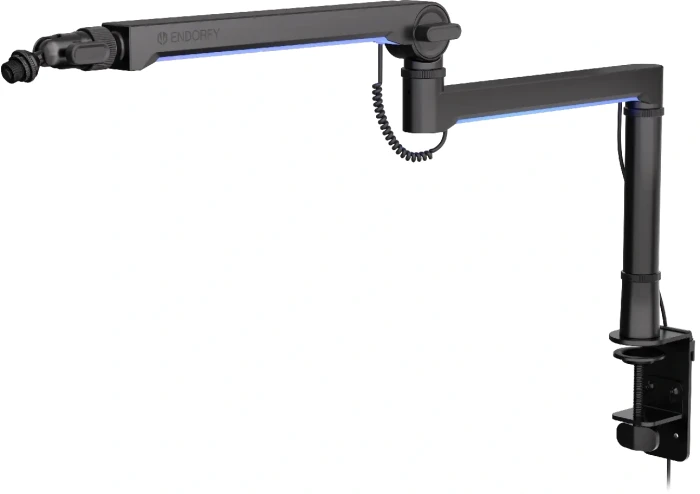 Стойка за микрофон ENDORFY Broadcast Low Profile RGB Boom Arm