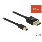 Delock Mini DisplayPort > DisplayPort 8K 60Hz 2m