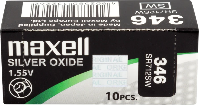 Бутонна батерия MAXELL SR712 SW 1.55V  / 346