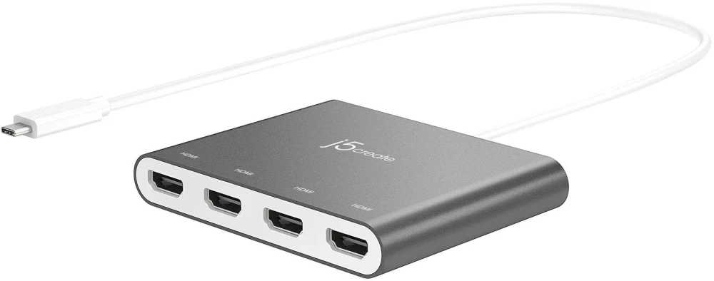 j5create Адаптер USB-C > 4 x HDMI