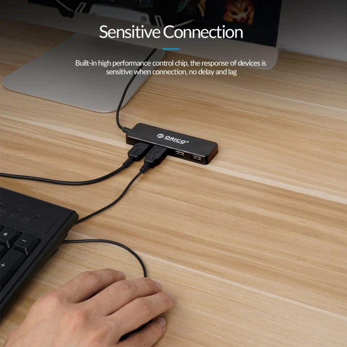 Orico FL01-BK 4 x USB 2.0