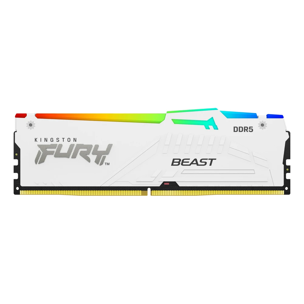 Kingston FURY Beast White RGB 64GB (2x32GB) DDR5 5200MHz CL36