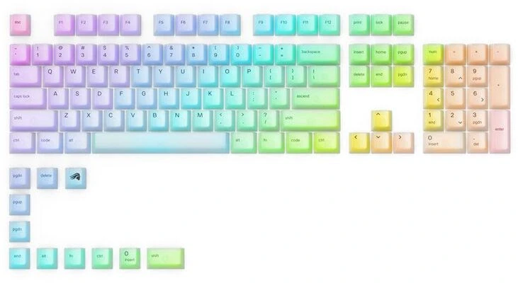 Капачки за механична клавиатура Glorious Polychroma RGB PBT