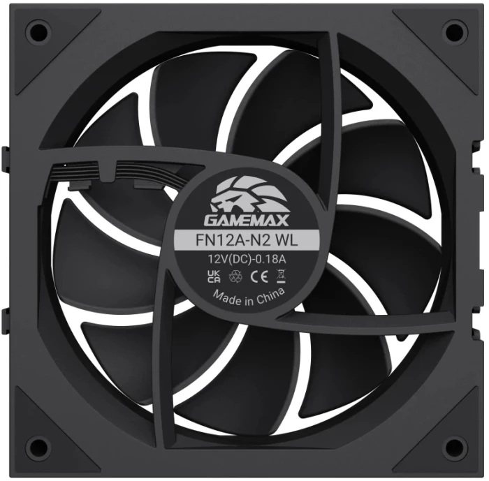 Gamemax FN12A-N2 WL 3in1 - Black