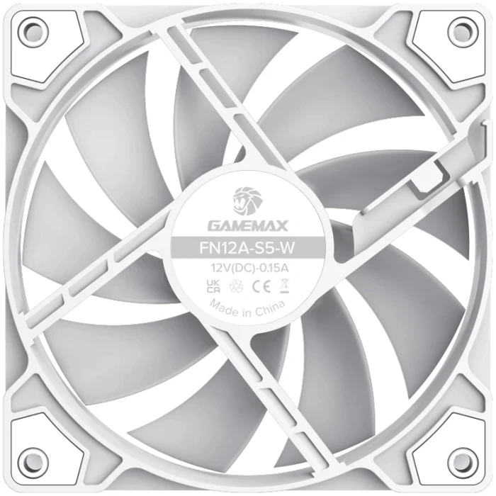 Gamemax FN12A-S5-W 120mm aRGB - White