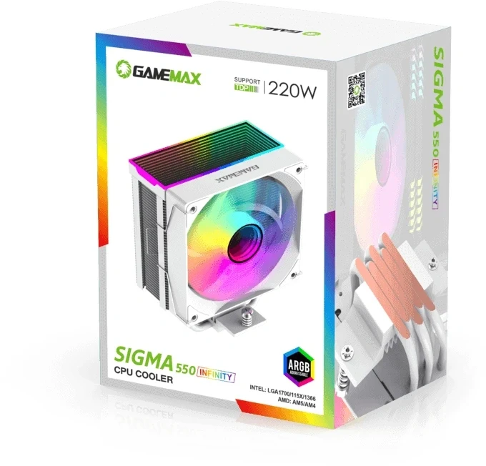 Gamemax Sigma 550 Infinity White aRGB