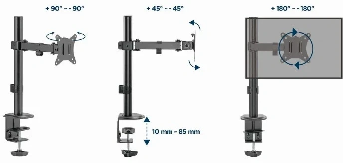 Gembird Стойка за монитор MA-D1-03