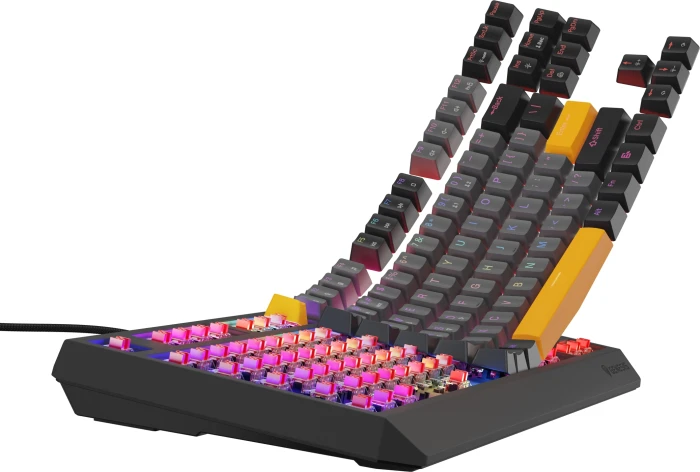 Genesis Thor 230 TKL Anchor Gray Negative Red Switch