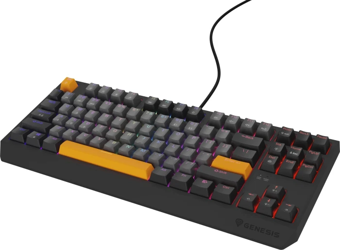 Genesis Thor 230 TKL Anchor Gray Negative Red Switch