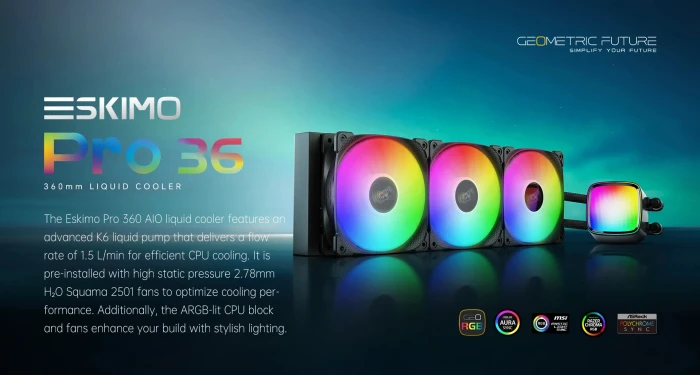 Geometric Future Eskimo Pro 360 White