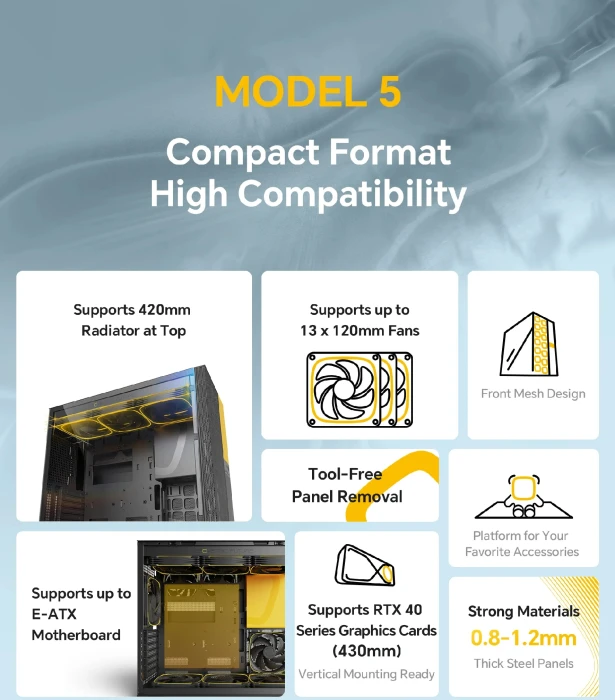 Geometric Future Model 5 Vent Yellow