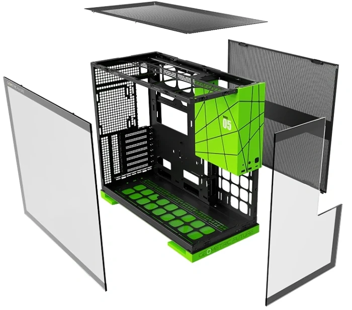 Geometric Future Model 5 Green