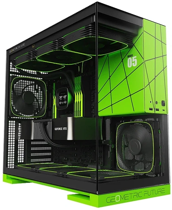 Geometric Future Model 5 Green