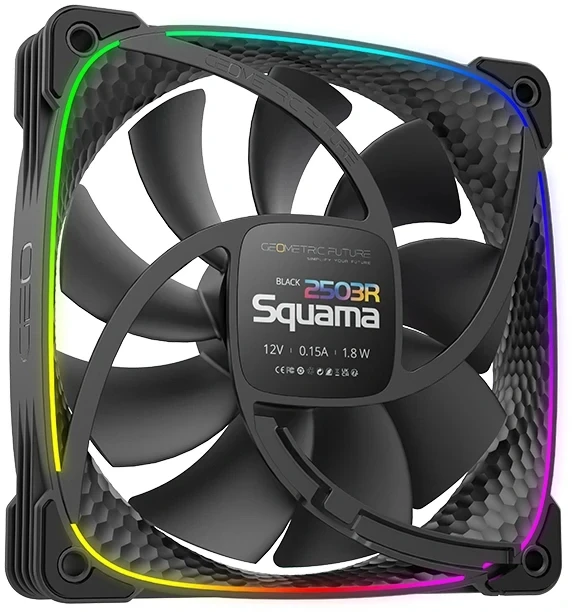 Geometric Future Squama 2503R REVERSE ARGB Black