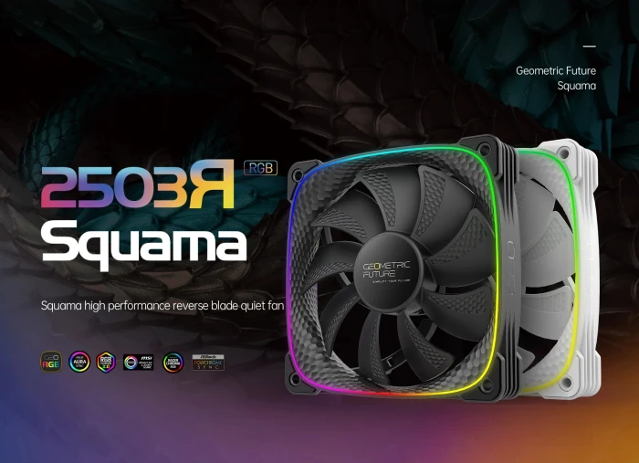 Geometric Future Squama 2503R REVERSE ARGB Black