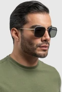 Слънчеви очила GUNNAR Baron Silver Sunglasses