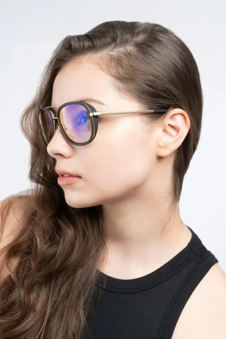Компютърни очила GUNNAR Dume Gold Amber