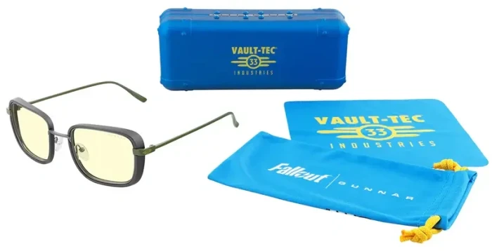 Геймърски очила GUNNAR Fallout Vault 33 Gunmetal/Olive - Amber