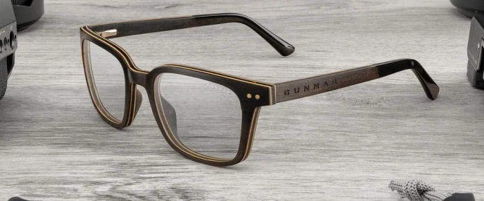 Компютърни очила GUNNAR Muir Ebony (wood) Amber