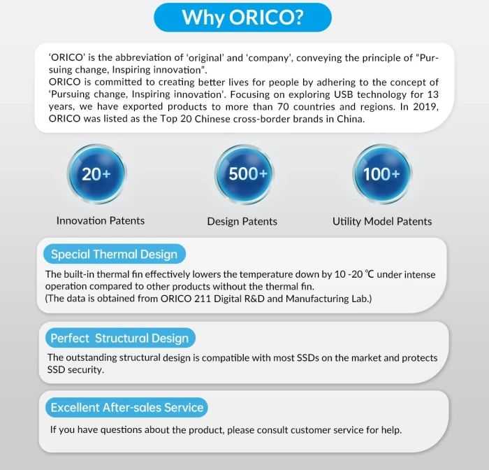 Orico HM2-G2 M.2 NVMe USB-C
