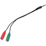 Makki аудио 2 x 3.5mm TRS > 3.5mm TRRS