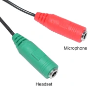 Makki аудио 2 x 3.5mm TRS > 3.5mm TRRS