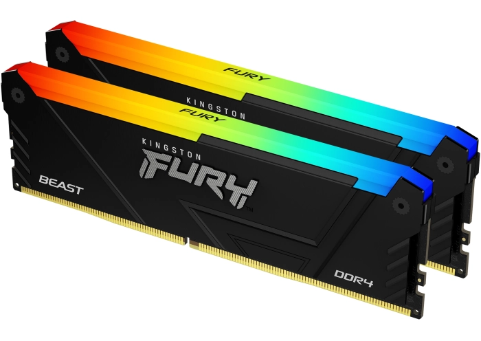 Kingston FURY Beast Black RGB 16GB (2x8GB) DDR4 3600MHz CL17