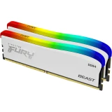 Kingston FURY Beast RGB White 16GB (2x8GB) DDR4 3600MHz CL17