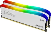 Kingston FURY Beast RGB White 16GB(2x8GB) DDR4 3600MHz CL17