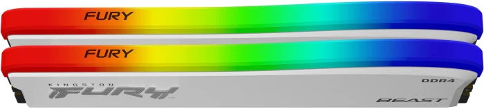 Kingston FURY Beast RGB White 16GB (2x8GB) DDR4 3600MHz CL17