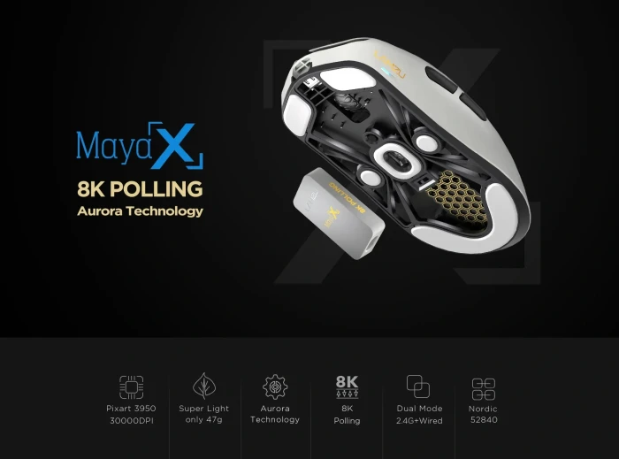 Lamzu MAYA X 8K Wireless Purple