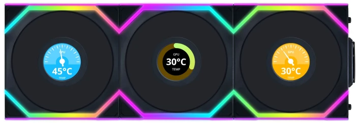 Lian Li UNI FAN SL Wireless LCD Reverse 3in1