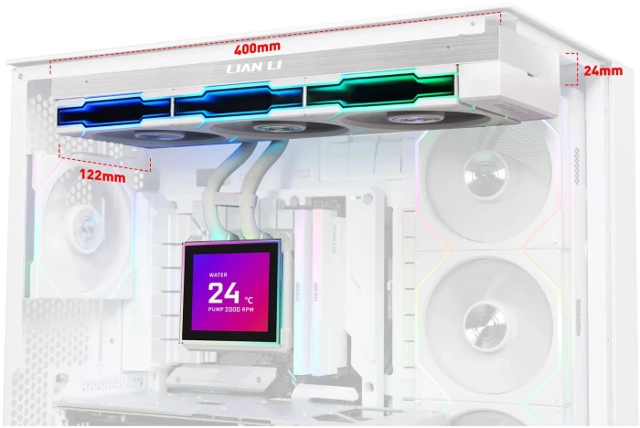 Lian Li HydroShift II LCD-S 360TL WHITE
