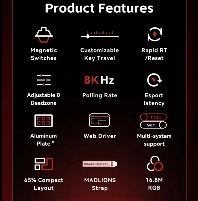 Madlions MAD 60 HE Flagship V2 8K - Magnetic
