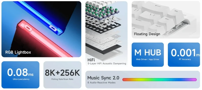 MCHOSE Ace 68 Air White 8K - Tactile