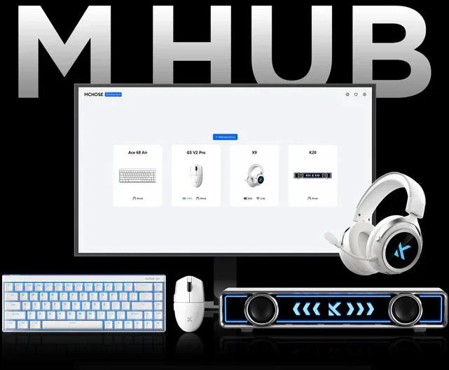 MCHOSE G3 V2 Wireless 1K - White