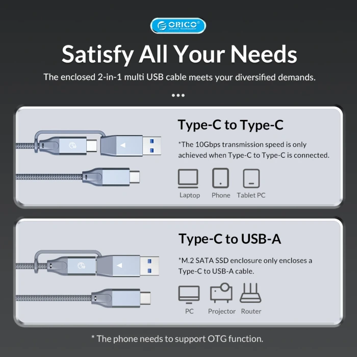 Orico MM2C3 M.2 NVMe USB-C