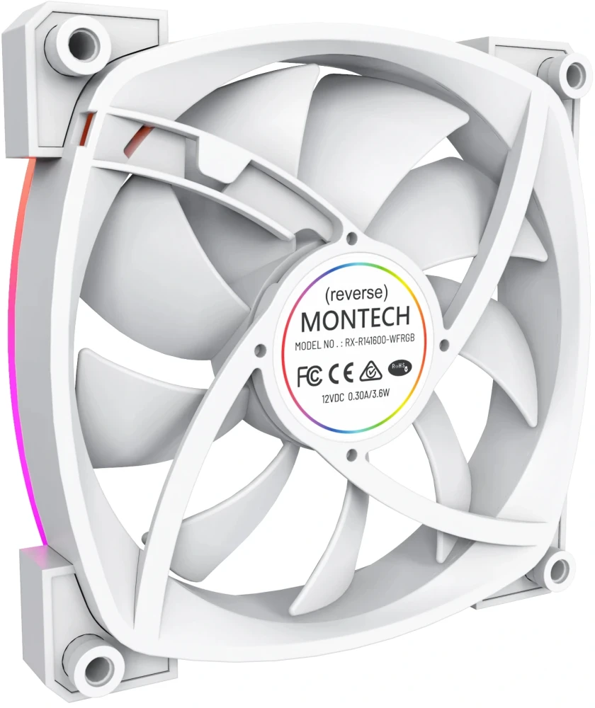 Montech RX140 PWM REVERSE White