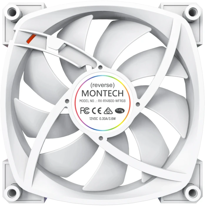 Montech RX140 PWM REVERSE White