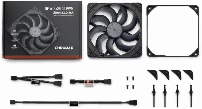 Noctua A14x25 G2 PWM chromax.black