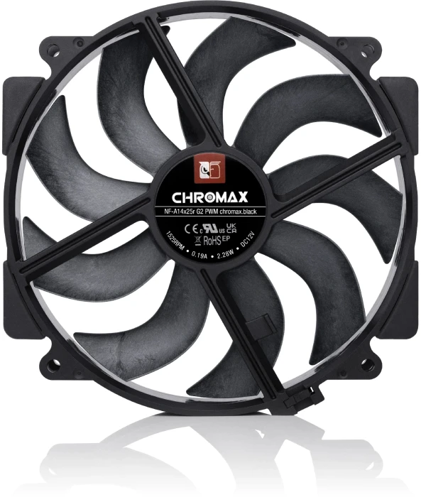 Noctua NF-A14x25r G2 PWM chromax.black
