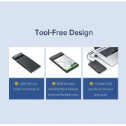 Orico 2521C3 кутия за диск 2.5" USB-C