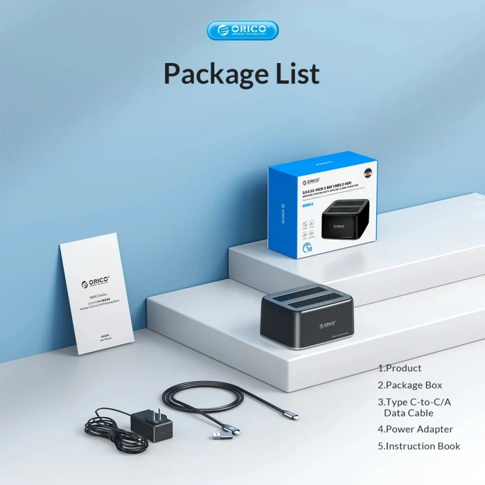 Orico Dock HDD/SSD - 2.5/3.5" USB-C/A