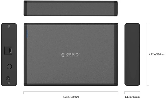 Orico 7688C3 кутия за диск 3.5" USB-C
