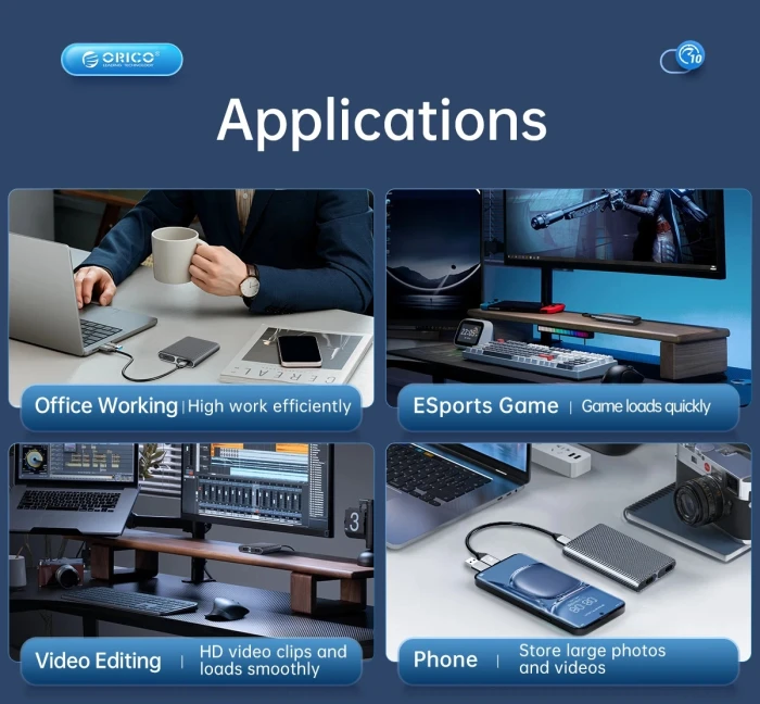 Orico AM2C3-2N Dual-Bay M.2 NVMe