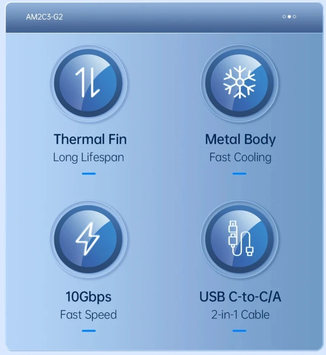 Orico AM2C3-G2 M.2 NVMe USB-C