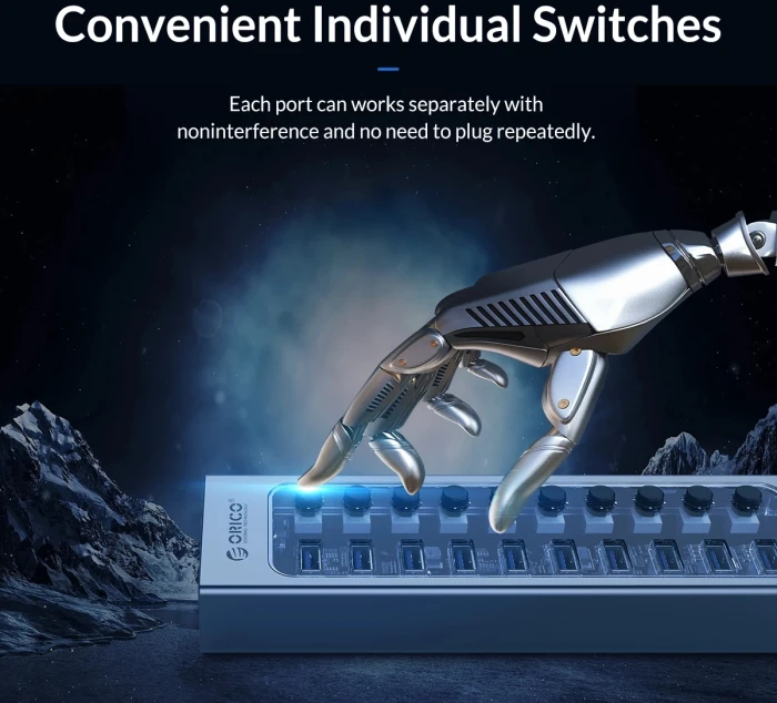 Orico AT2U3-7AB 7 x USB 5Gbps