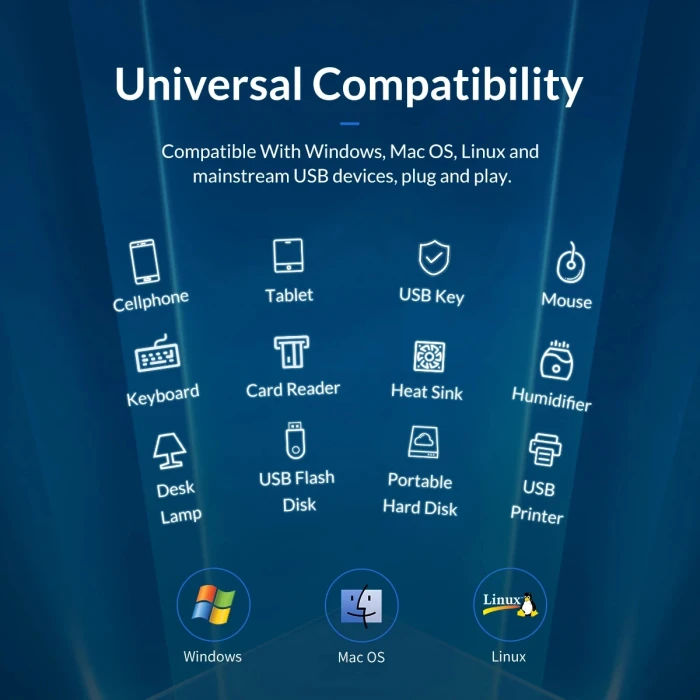 Orico AT2U3-7AB 7 x USB 5Gbps